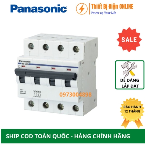 Aptomat MCB 4P 32A 6kA Panasonic BBD4324CNV cầu dao tự động