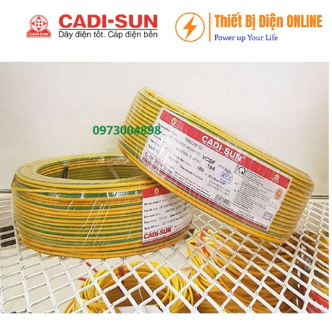 Cadisun VCSF 4mm2 Cu/PVC Dây tiếp địa