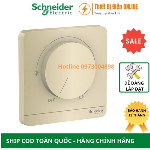 Chiết áp đèn LED Dimmer 250VA Schneider E8331RD250_WG AvatarON màu vàng
