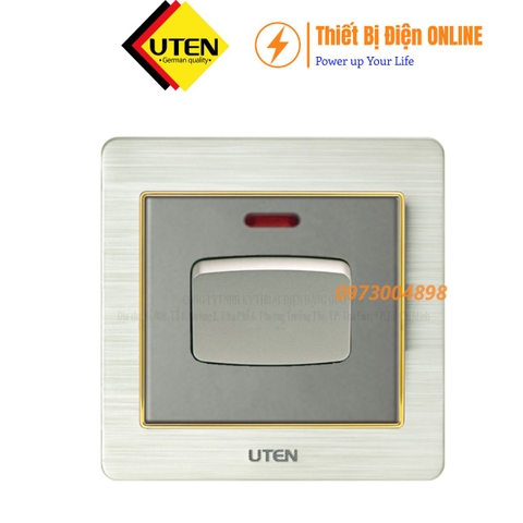 Công tắc 2 cực 20A bình nóng lạnh V6 UTEN V6.0GK20A