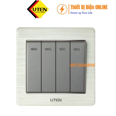 Công tắc bốn 1 chiều V6 UTEN V6.0GK41