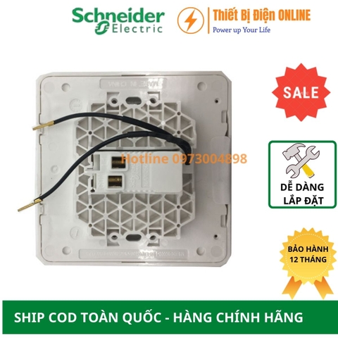 Công tắc đơn 2 chiều Schneider E8331L2LED_WE_G19 AvatarON màu trắng
