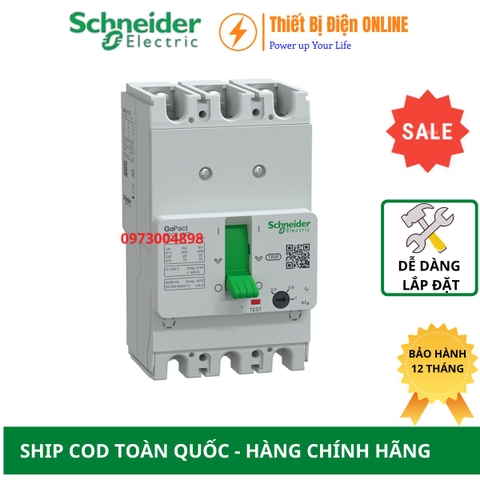Schneider G12E3A125 MCCB 3P 125A 15KA Gopact 125E  Aptomat Cầu dao tự động