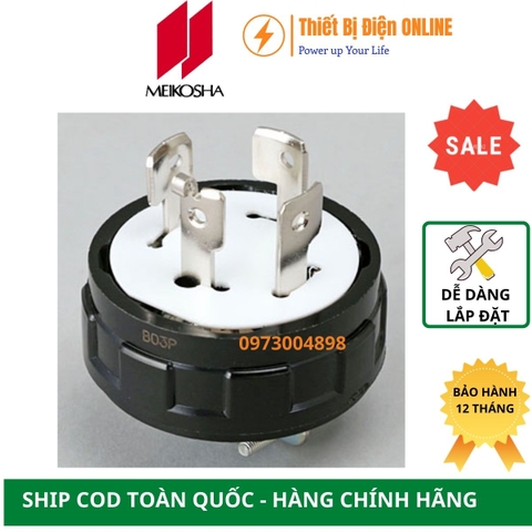 MH2576 Meikosha Phích cắm 4 chân khóa 20A 250V 3P+E Locking plug