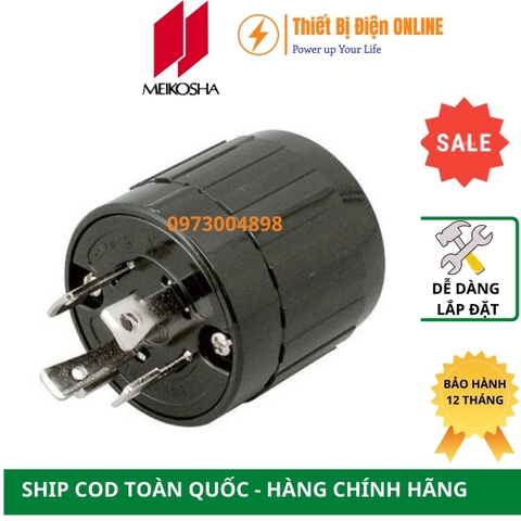 MH2587 Meikosha Phích cắm 4 chân khóa 30A 250V 3P+E Locking plug