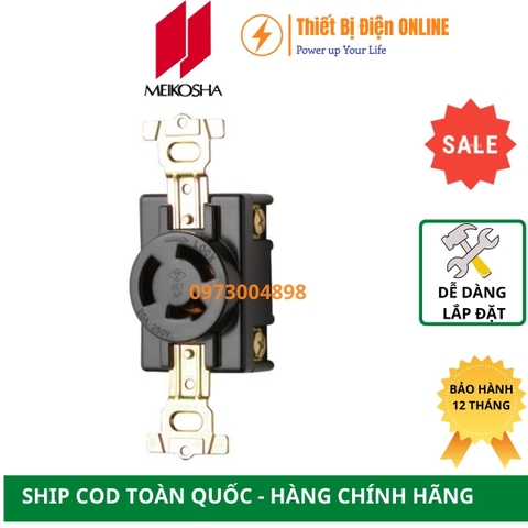MH2875 Meikosha Ổ cắm 3 chân khóa 20A 250V 3P Locking socket