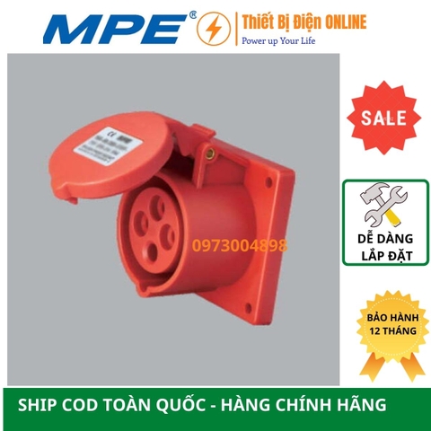 MPN-314 MPE Ổ cắm công nghiệp 4P 16A IP44 loại âm