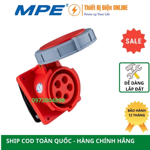 MPN-4252 MPE Ổ cắm công nghiệp 5P 32A IP67 loại âm nghiêng