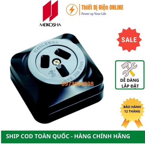 MR2748 Meikosha Ổ cắm 3 chân 20A 250V 3P gắn nổi