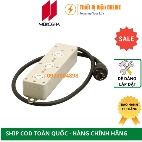 MR2933 Meikosha Ổ cắm có dây kéo dài 3P 20A 250VAC