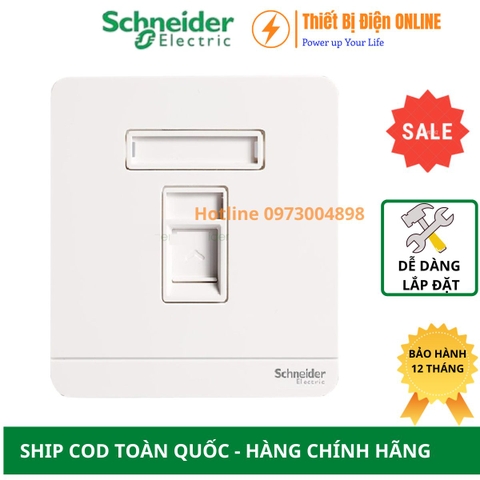 Ổ cắm mạng Lan Cat6 Schneider E8331RJS6_WE_G19 AvatarON màu trắng