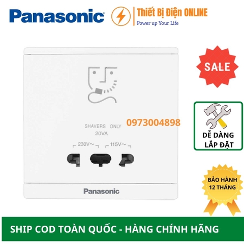 WMF132-VN Panasonic Ổ cắm dao cạo râu màu trắng Moderva