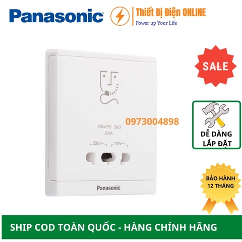 WMF132-VN Panasonic Ổ cắm dao cạo râu màu trắng Moderva