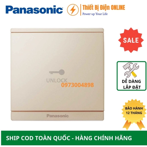 WMF224MYZ-VN Panasonic Nút nhấn mở cửa Moderva vuông màu vàng ánh kim