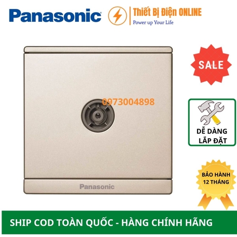WMF301MYZ-VN Panasonic Ổ cắm Tivi Moderva vuông màu vàng ánh kim