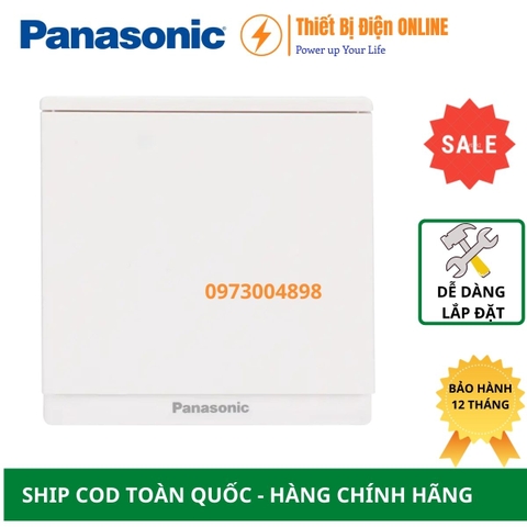 WMF501-VN Panasonic Công tắc đơn 1 chiều Moderva vuông màu trắng