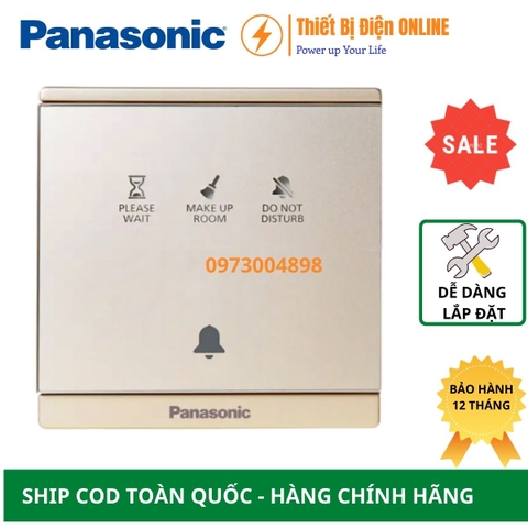 WMF936MYZ-VN Panasonic Nút nhấn chuông Moderva có đèn báo " không làm phiền" " Dọn phòng" " Vui lòng đợi" màu vàng ánh kim