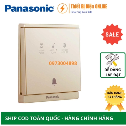 WMF936MYZ-VN Panasonic Nút nhấn chuông Moderva có đèn báo " không làm phiền" " Dọn phòng" " Vui lòng đợi" màu vàng ánh kim