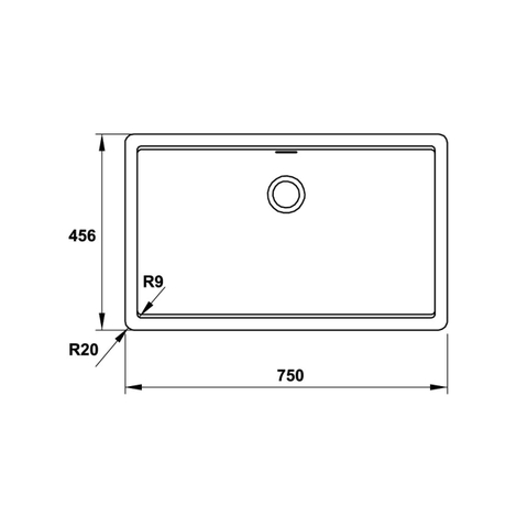 Chậu Đá Granstone Màu Xám Hafele HS20-GEN1S80
