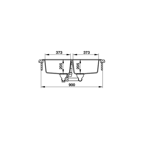 Chậu Đá Granstone Màu Đen Hafele HS19-GEN2R90