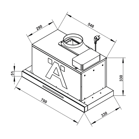 Máy Hút Mùi Âm Tủ Hafele HC-H706BS
