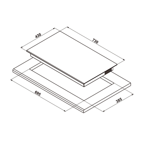 Bếp từ 2 vùng nấu Hafele HC-I7326B