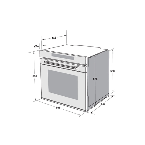 Lò Nướng Kết Hợp Hấp Âm Tủ Hafele HSO-8T72A