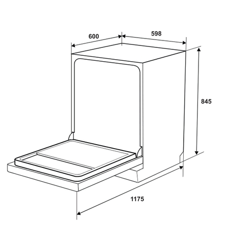 Máy Rửa Chén Bát Độc Lập Hafele HDW-F6052G
