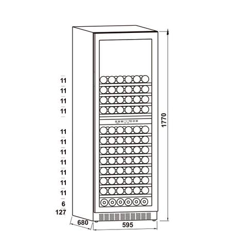 Tủ Bảo Quản Rượu Âm Tủ Hafele HW-C415FB