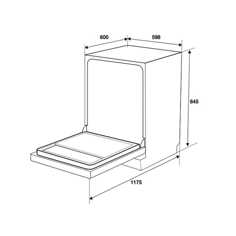 Máy Rửa Chén Bát Độc Lập Hafele HDW-F6051S