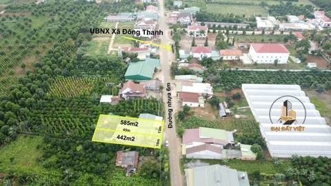 BÁN NHÀ MẶT TIỀN ĐƯỜNG NHỰA - XÃ ĐÔNG THANH - KHU DÂN CƯ ĐÔNG ĐÚC