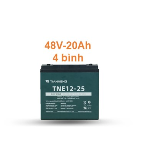 ẮC QUY XE MÁY ĐIỆN TIANNENG 48V–20AH