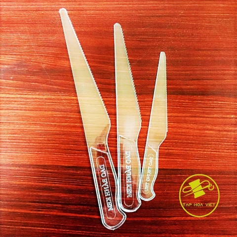 Dao Nhựa Trắng Cắt Bánh Kem 17cm 22cm 26cm | Phụ Kiện Bánh Kem