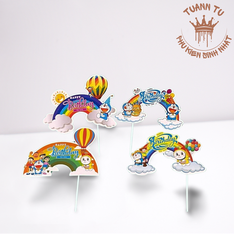 Set giấy: Cầu vòng doremon