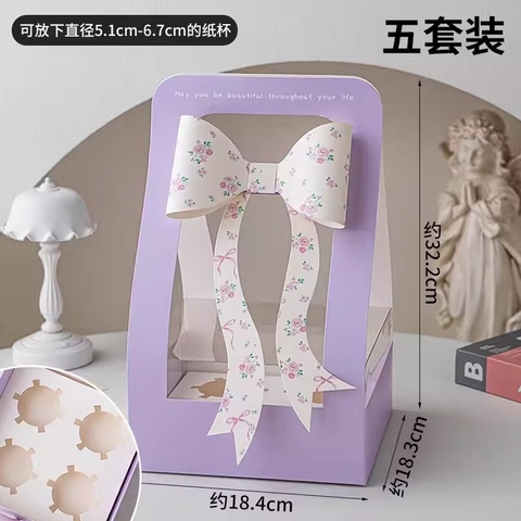 Hộp Nơ Xách/ Tím