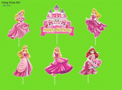 Set giấy: Công chúa lâu đài
