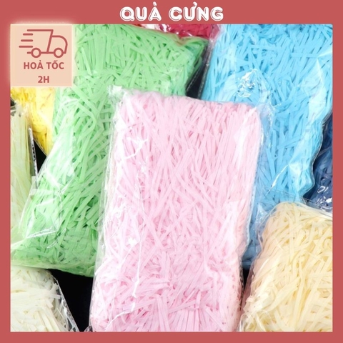 Giấy rơm nhiều màu xinh xắn dùng để trang trí quà tặng, lót set quà