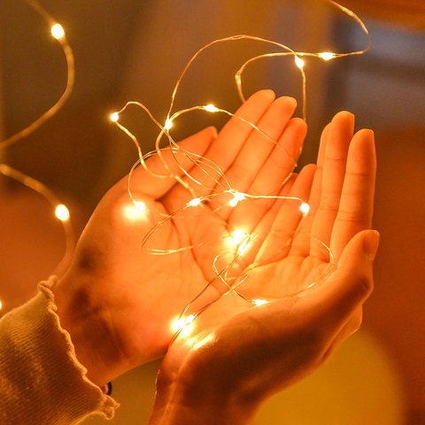 Dây đèn LED trang trí, đèn nháy, đèn đom đóm trang trí quà tặng