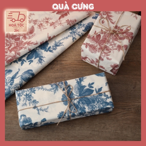 Giấy hoa gói quà sinh nhật, giấy hoa gói quà vintage nhiều mẫu xinh xắn dễ thương