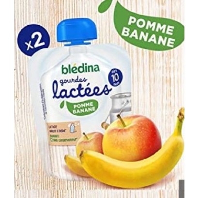 Sữa chua phomai mix trái cây Bledina Gourde Lactee dạng túi dành cho bé từ 10 tháng (85g/túi)