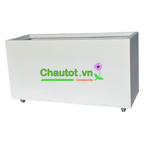 Chậu Composite Chữ Nhật kèm đế bánh xe BAOBINH CT2066