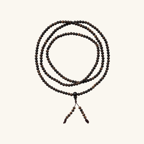 Vòng Trầm Hương 108 hạt Chìm Nước Indonesia 4 ly 018