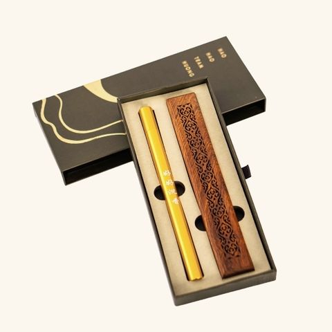 Set Giá cắm + Nhang Rục vàng 10gram - 011