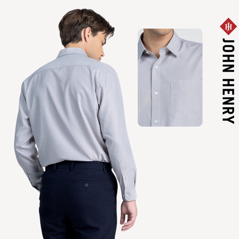 Áo Sơ Mi Nam Tay Dài Công Sở Vải Bamboo