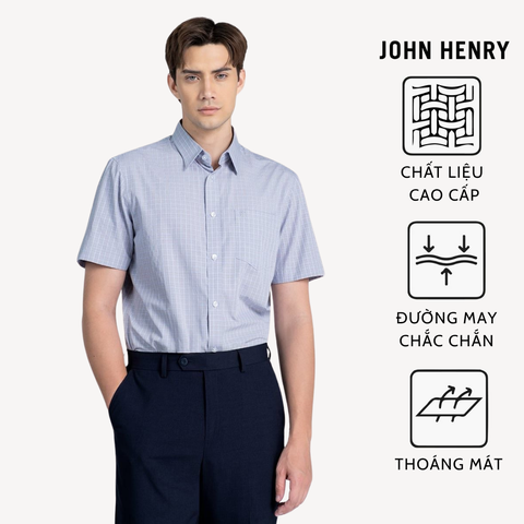 Áo Sơ Mi Nam Công Sở Tay Ngắn Vải Bamboo