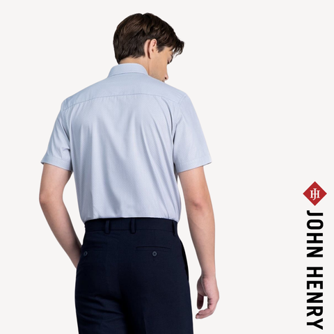 Áo Sơ Mi Nam Công Sở Tay Ngắn Vải Bamboo