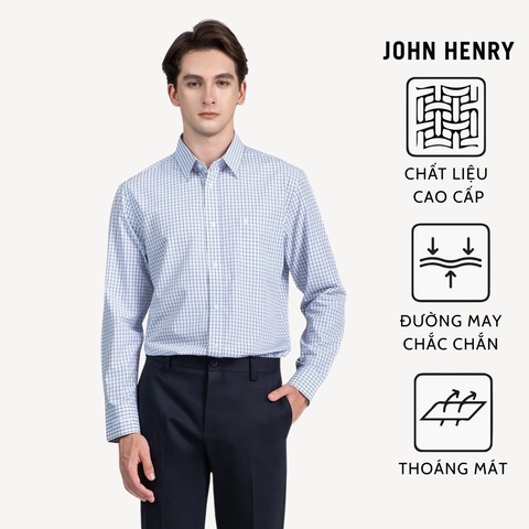 Áo Sơ Mi Nam Tay Dài Công Sở Vải Bamboo