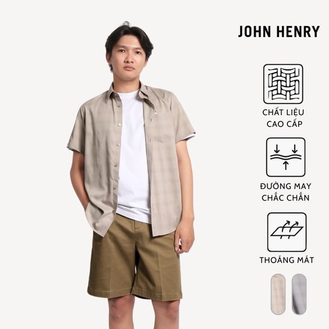 Áo Sơ Mi Nam Công Sở Tay Ngắn Vải Bamboo