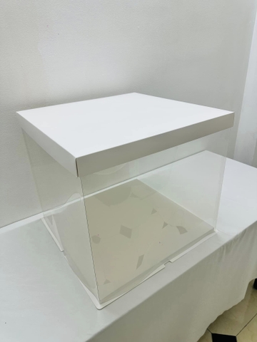 Hộp Đựng Bánh Kem Nhựa Trong Size 50cm cao 45cm - Hộp Đựng Bánh Cưới - Bánh Sinh Nhật - Fondant