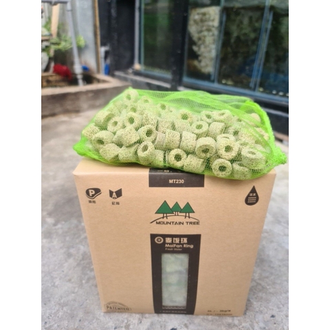 Sứ Mountain Tree Maifan Ring – Vật liệu lọc cao cấp, khử Nitrate (NO3) và Amoniac (NH3), bổ sung khoáng chất cho cá.